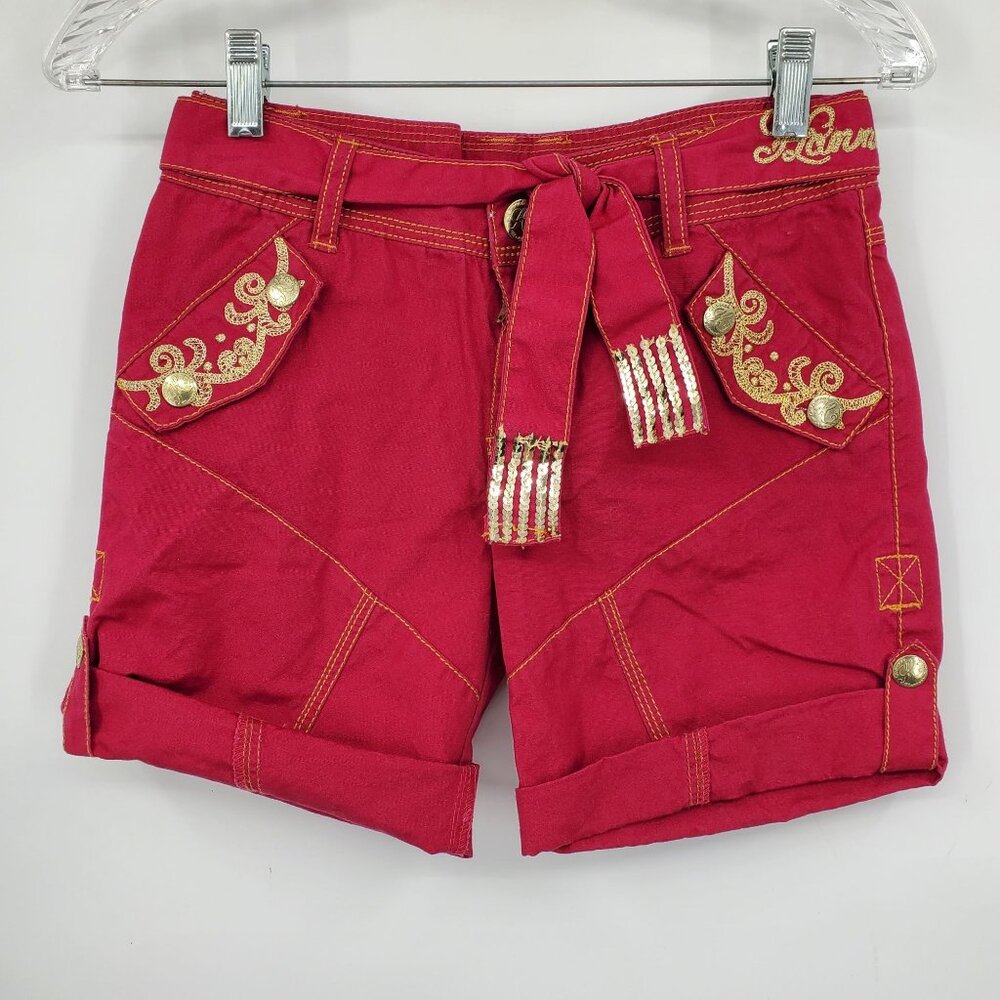 Vintage Hannah Montana Embroidered Butterfly‎ Y2K Girls Shorts Size 10